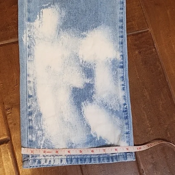 Red Berry Acid Wash High Waist  Cloud Denim Jeans - Picture 11 of 13